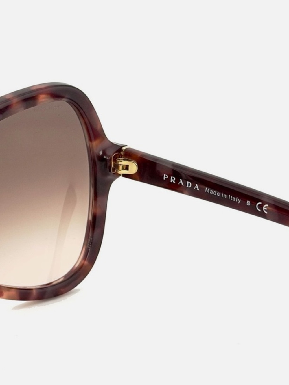 Prada Tortoiseshell Frame Sunglasses with Blue Lenses - Picture 9 of 10
